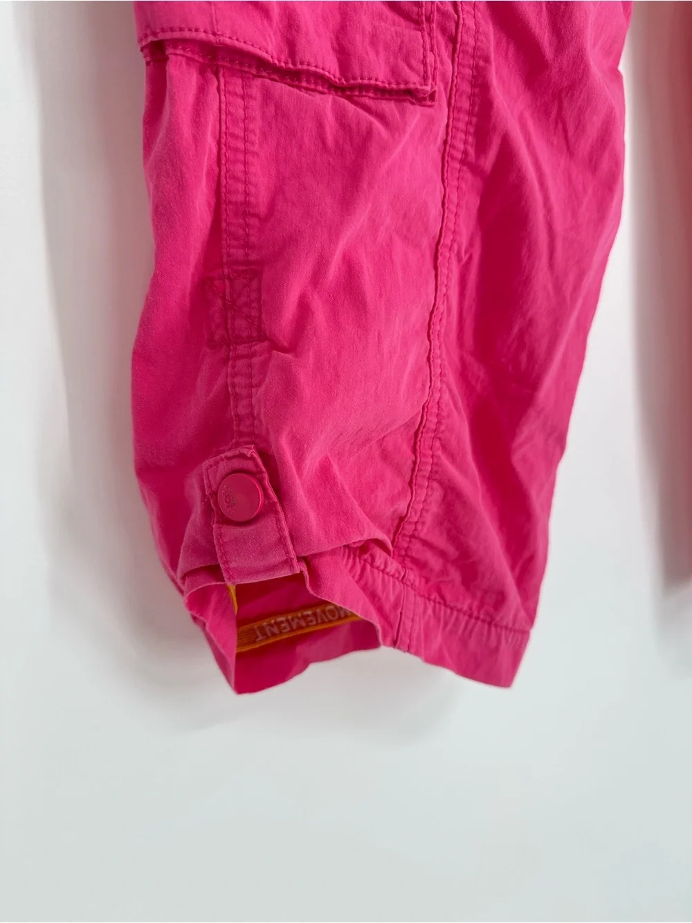 Free People FP Movement Mesmerize Me Hot Pink Cargo Joggers Small